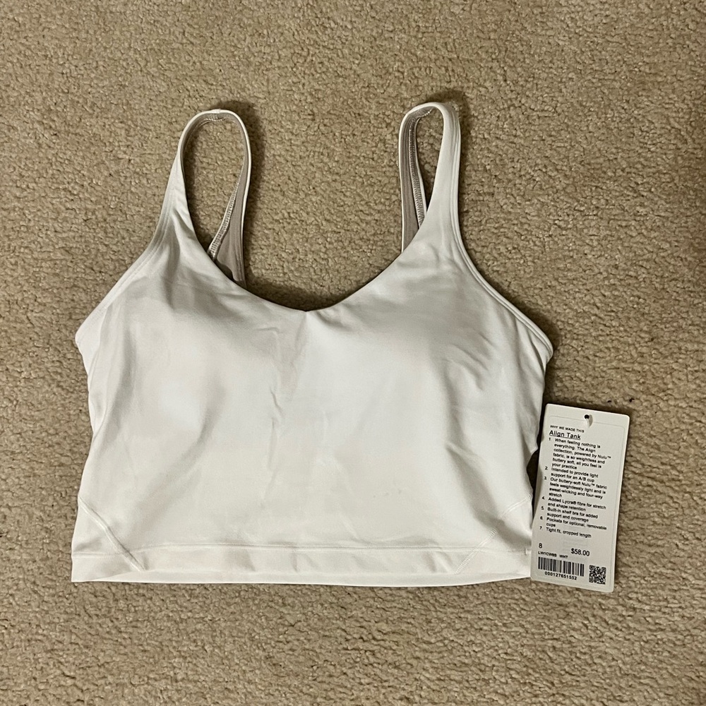 NWT lululemon align tank size 8